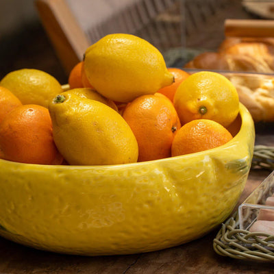 Tigela Grande Cerâmica Limão Scalla 3,7L