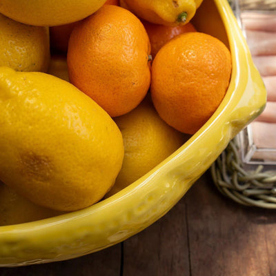 Tigela Média Cerâmica Limão Scalla 3L