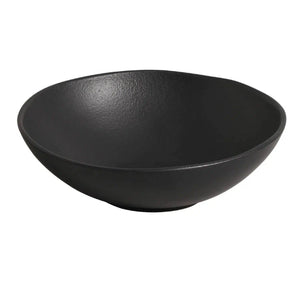 Tigela Média Stoneware Orgânico Preto Matte 25x8cm Porto Brasil