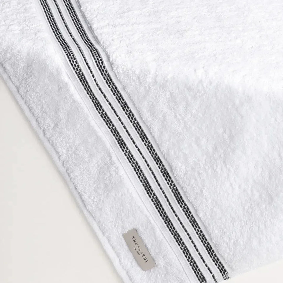 Toalha Banhão Barberine Branca / Nero Trussardi