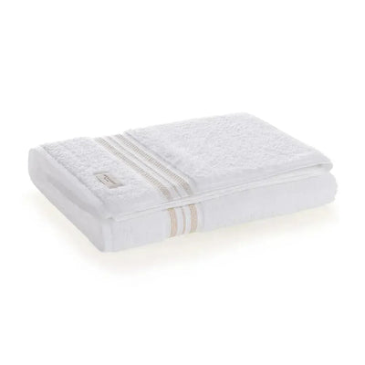 Toalha Banhão Barberine Branca / Nocciola Trussardi