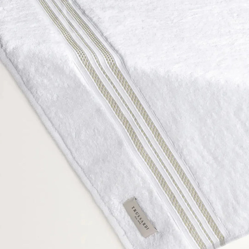 Toalha Banhão Barberine Branca / Pistacchio Trussardi