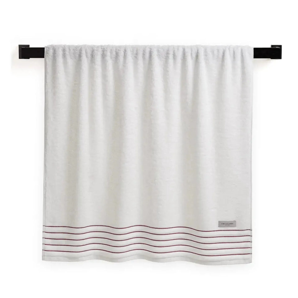 Toalha Banhão Palladio Branca / Marsala Trussardi