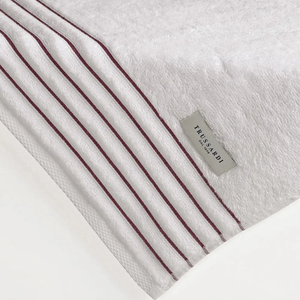 Toalha Banhão Palladio Branca / Marsala Trussardi