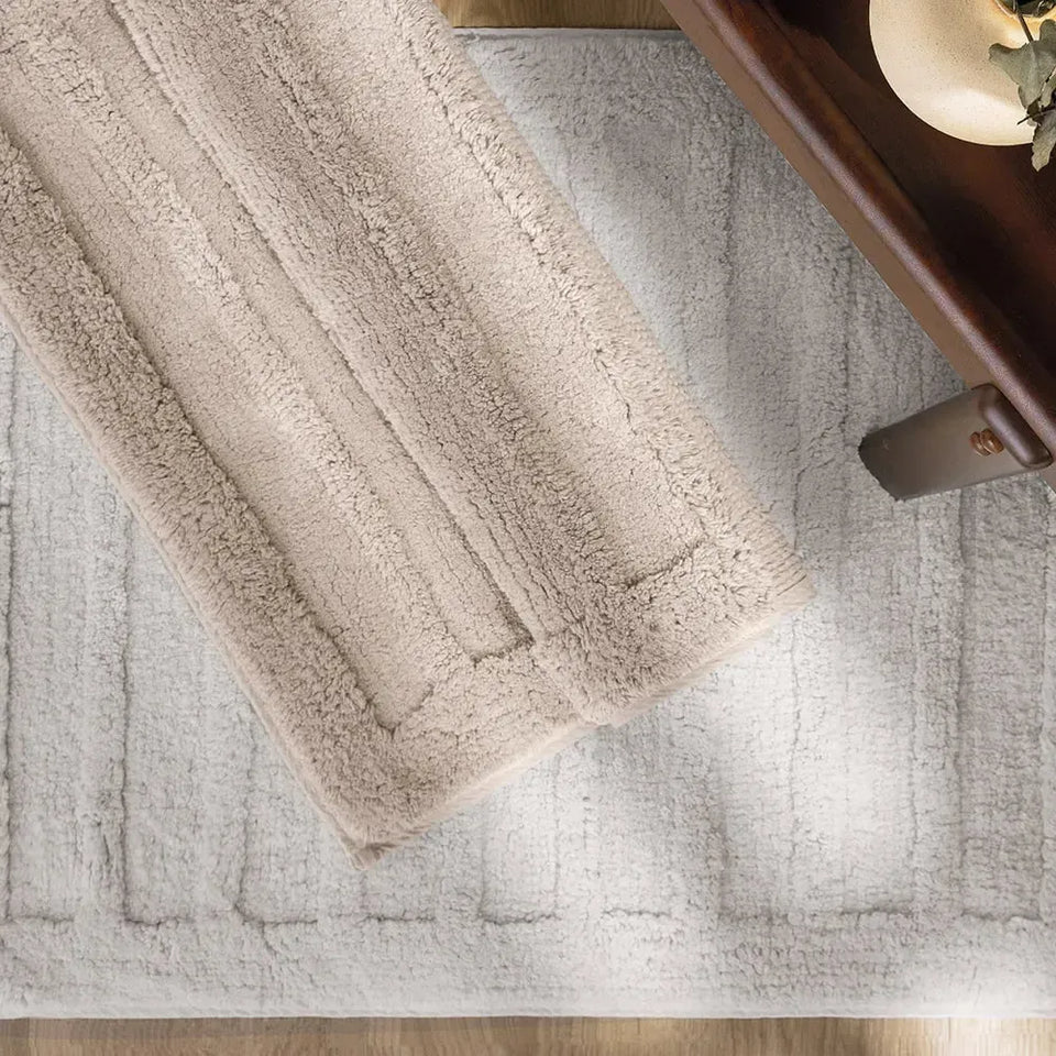 Toalha Piso Antiderrapante 100% 120x60 Algodão Salvatore Nocciola Trussardi