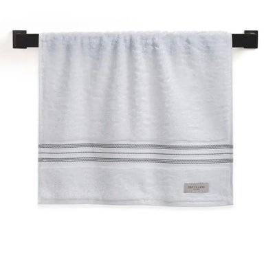 Toalha Rosto Barberine Branca / Ardósia Trussardi