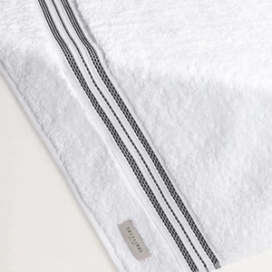 Toalha Rosto Barberine Branca / Nero Trussardi