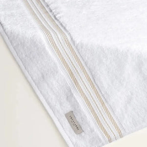 Toalha Rosto Barberine Branca / Nocciola Trussardi