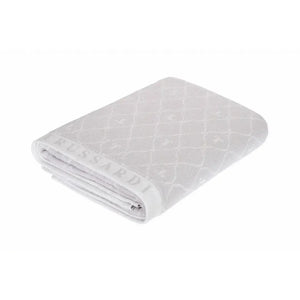 Toalha Banhão Speciale Jacquard Fio Tinto Branca / Gelo Trussardi