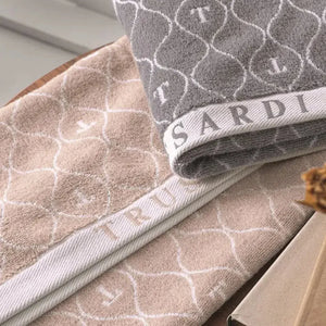 Toalha Rosto Speciale Rose / Branca Trussardi