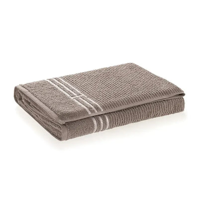 Toalha de Praia Isola Legno / Branco 100% Algodão Trussardi