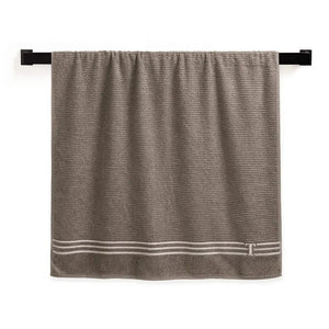 Toalha de Praia Isola Legno / Branco 100% Algodão Trussardi