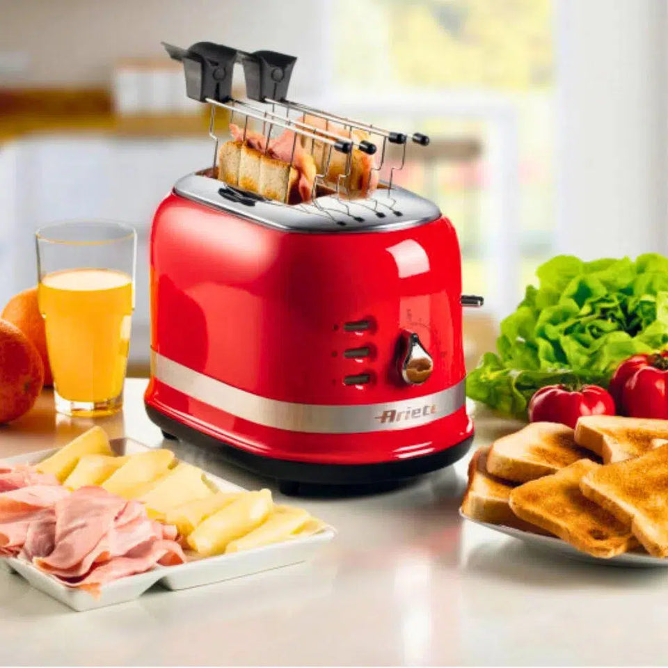 Torradeira Elétrica Moderna Vermelha 220V 750W Ariete