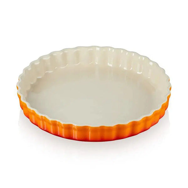 Travessa Canelada Cerâmica 28cm Laranja Le Creuset