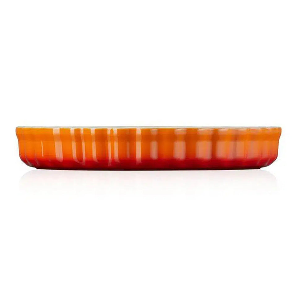 Travessa Canelada Cerâmica 28cm Laranja Le Creuset