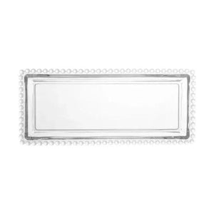 Travessa Cristal Pérola Bolinha 30x13x3cm