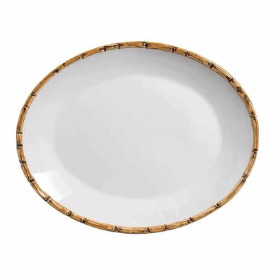 Travessa Funda Cerâmica Bambu 32cm Scalla