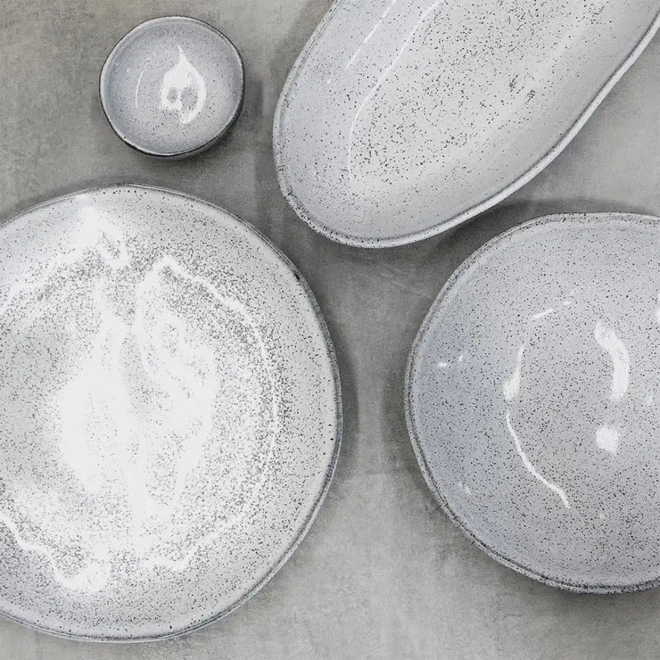 Travessa G Redonda Stoneware Orgânico Echo 36cm Porto Brasil