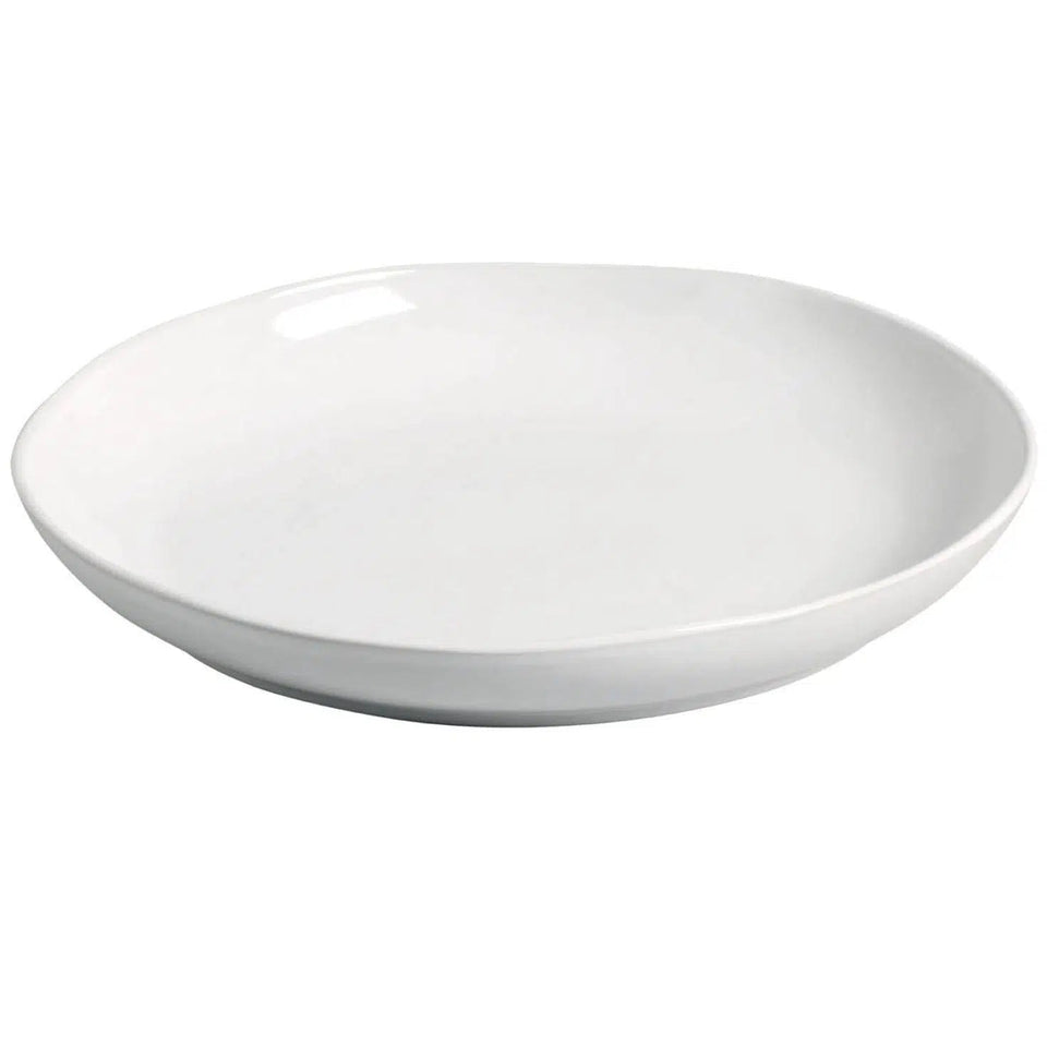 Travessa Grande Redonda Stoneware Orgânico New White 36cm Porto Brasil