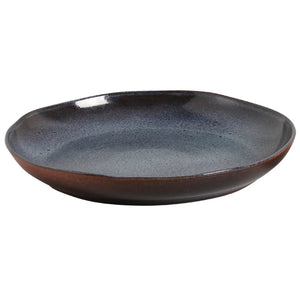 Travessa Grande Redonda Stoneware Orgânico Titanium 36cm Porto Brasil