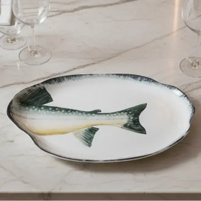 Travessa Média Cerâmica Atlântica 26,5x3x39,5 Scalla