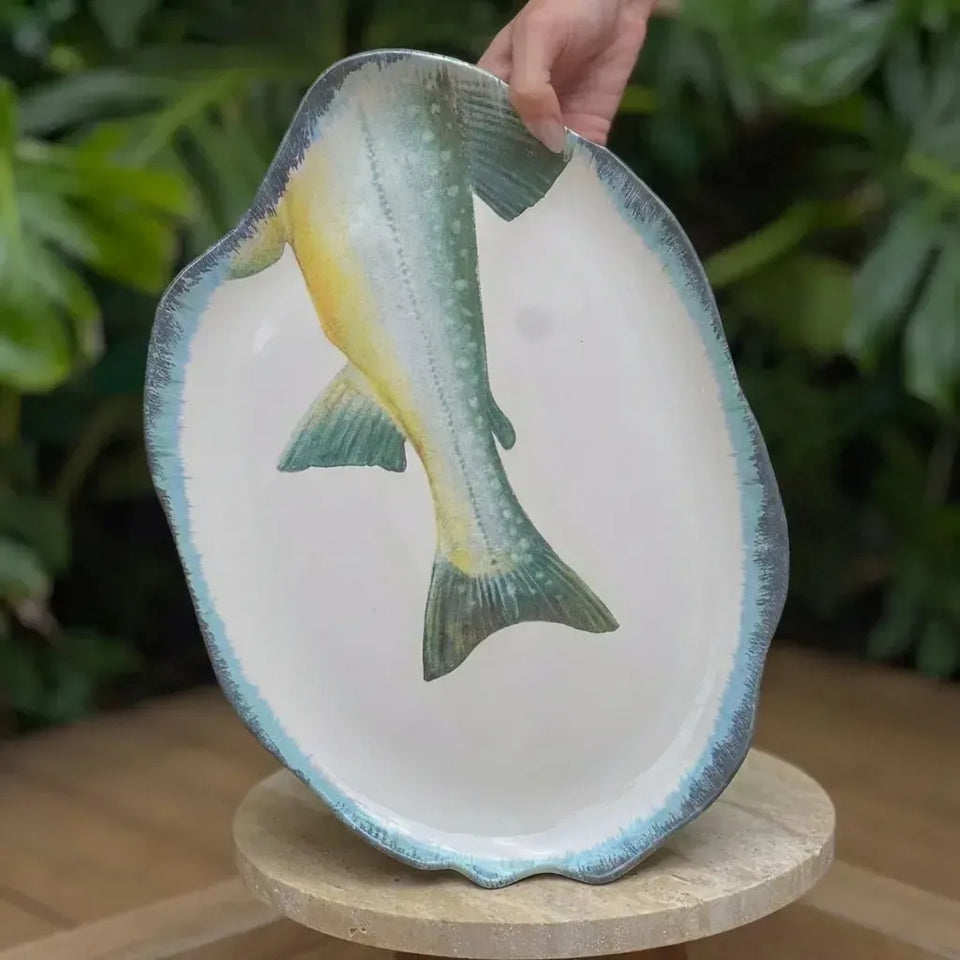 Travessa Média Cerâmica Atlântica 26,5x3x39,5 Scalla