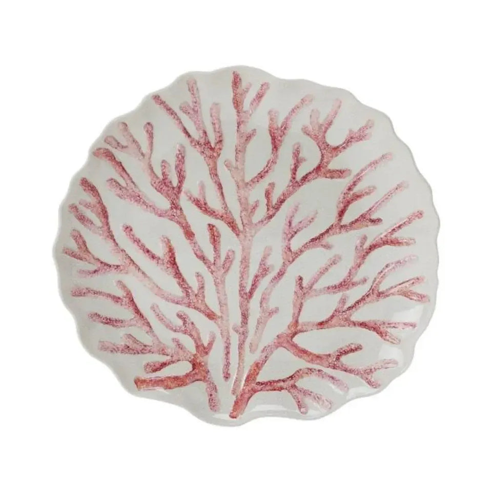 Travessa Melamina Desenho Coral 42,7x40,3x4,5cm