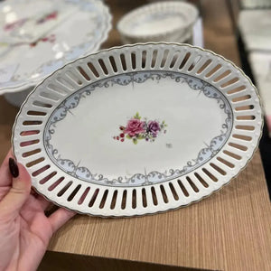 Travessa Oval New Bone China Mon Cheri 25x17,5x2,3cm L'Hermitage