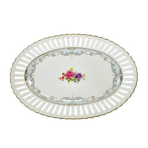 Travessa Oval New Bone China Mon Cheri 25x17,5x2,3cm L'Hermitage