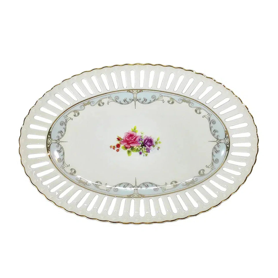 Travessa Oval New Bone China Mon Cheri 25x17,5x2,3cm L'Hermitage
