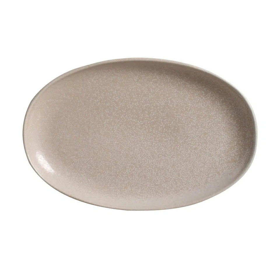 Travessa Oval Stoneware Linho 30x20cm Porto Brasil