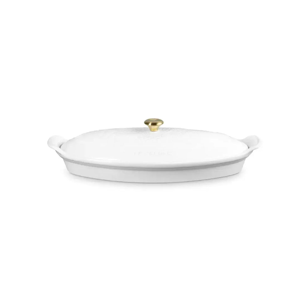 Travessa Oval para Peixe 34cm Cerâmica Branca Le Creuset – Let's