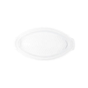 Travessa Oval para Peixe Cerâmica Com Tampa Heritage Branca 34cm Le Creuset