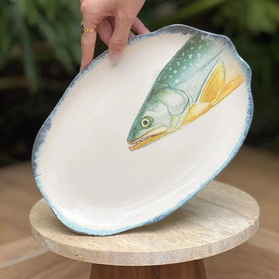 Travessa Pequena Cerâmica Atlântica 20x2,5x29 Scalla