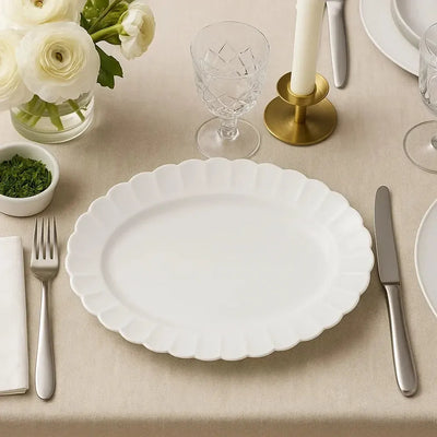 Travessa Porcelana Flora Camélia 42cm Oxford