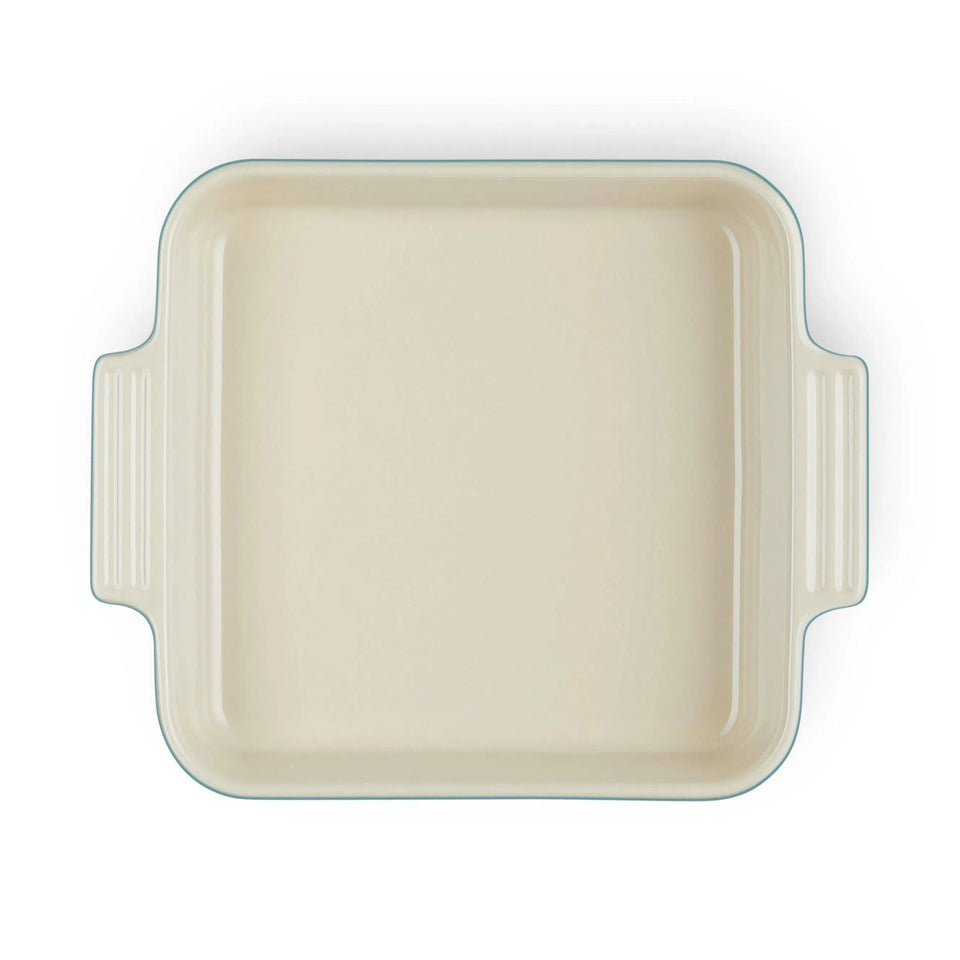 Travessa Quadrada Cerâmica Heritage Ocean 23cm Le Creuset