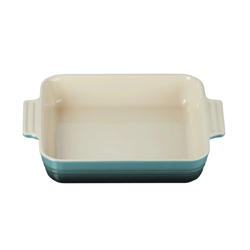 Travessa Quadrada Cerâmica Heritage Ocean 23cm Le Creuset