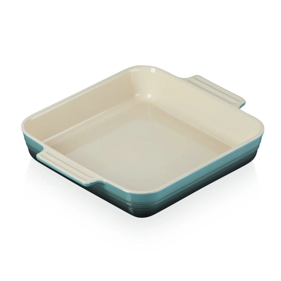 Travessa Quadrada Cerâmica Heritage Ocean 23cm Le Creuset