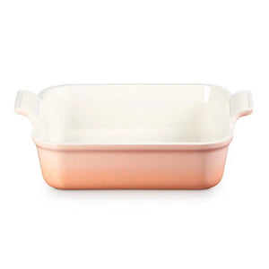 Travessa Quadrada Cerâmica Heritage Peche 23cm Le Creuset