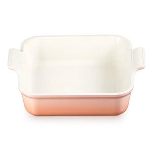 Travessa Quadrada Cerâmica Heritage Peche 23cm Le Creuset