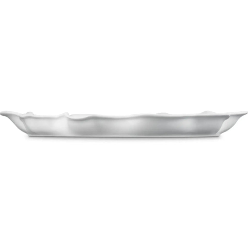 Travessa Redonda Cerâmica Ruffle Branca 36cm Le Creuset