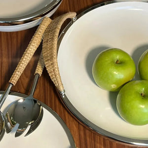 Travessa Redonda de Cerâmica com Alças Object Bahali 28cm