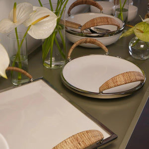 Travessa Redonda de Cerâmica com Alças Object Bahali 28cm