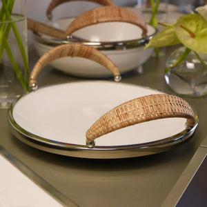 Travessa Redonda de Cerâmica com Alças Object Bahali 28cm