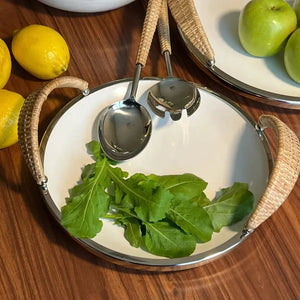 Travessa Redonda de Cerâmica com Alças Object Bahali 34cm