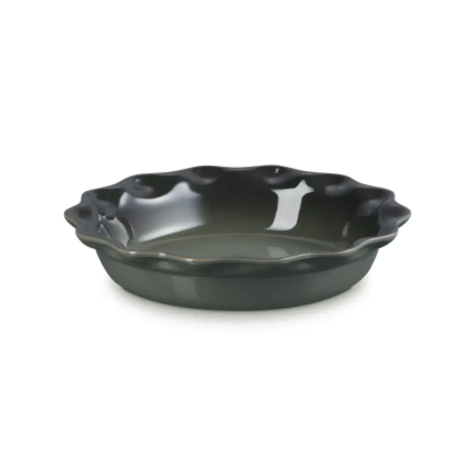 Travessa Redonda para Torta Cerâmica Heritage Thyme 23cm Le Creuset