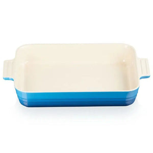 Travessa Retangular Cerâmica Clássica Azul Marseille 25cm Le Creuset