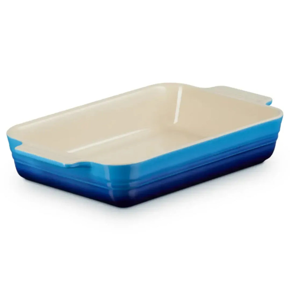 Travessa Retangular Cerâmica Clássica Azure 25cm Le Creuset