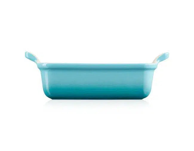 Travessa Retangular Cerâmica Heritage Azul Caribe 19cm Le Creuset