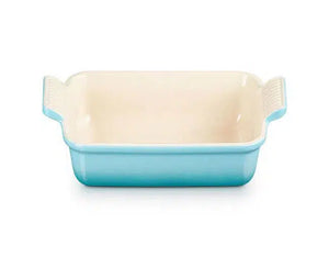 Travessa Retangular Cerâmica Heritage Azul Caribe 19cm Le Creuset